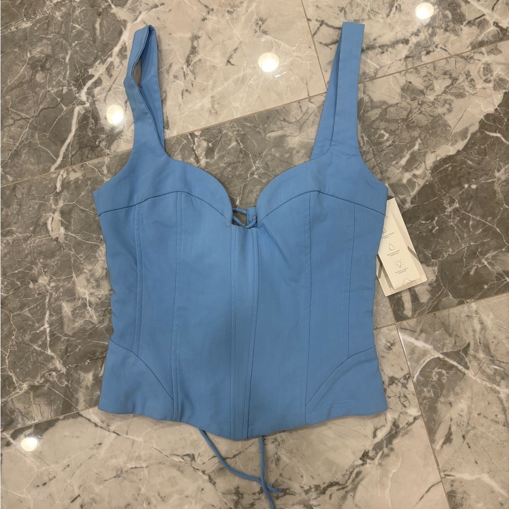 Blue Corset Top
